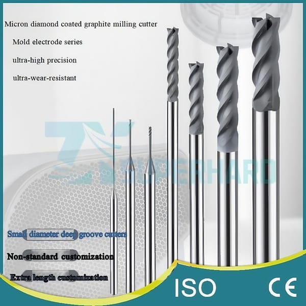 Diamond Coated Graphite Standard Milling Cutter