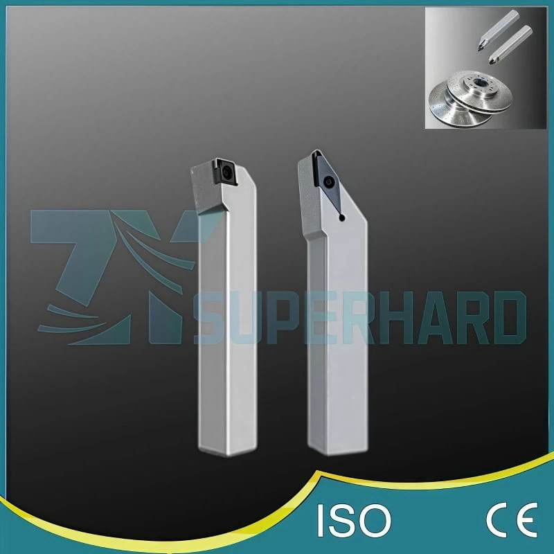 PCBN mechanically-clamped turning tool for brake disc