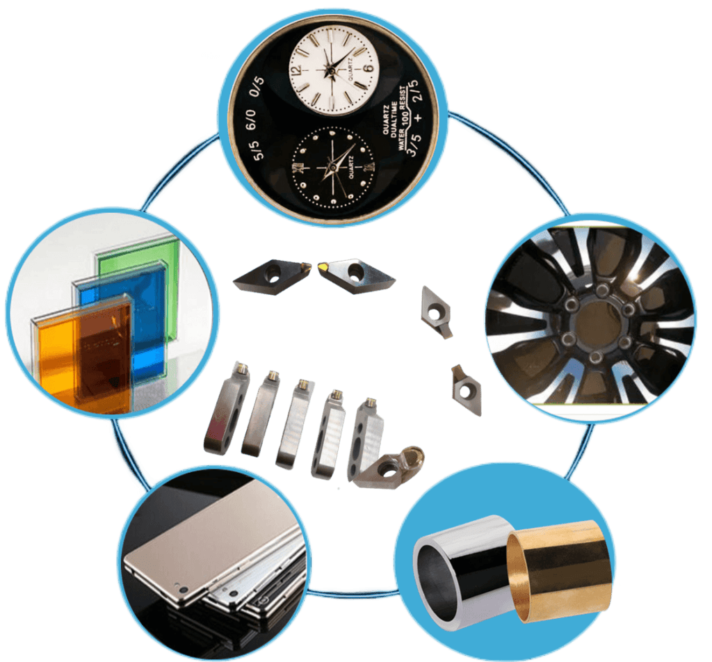 application of MCD milling turning inserts