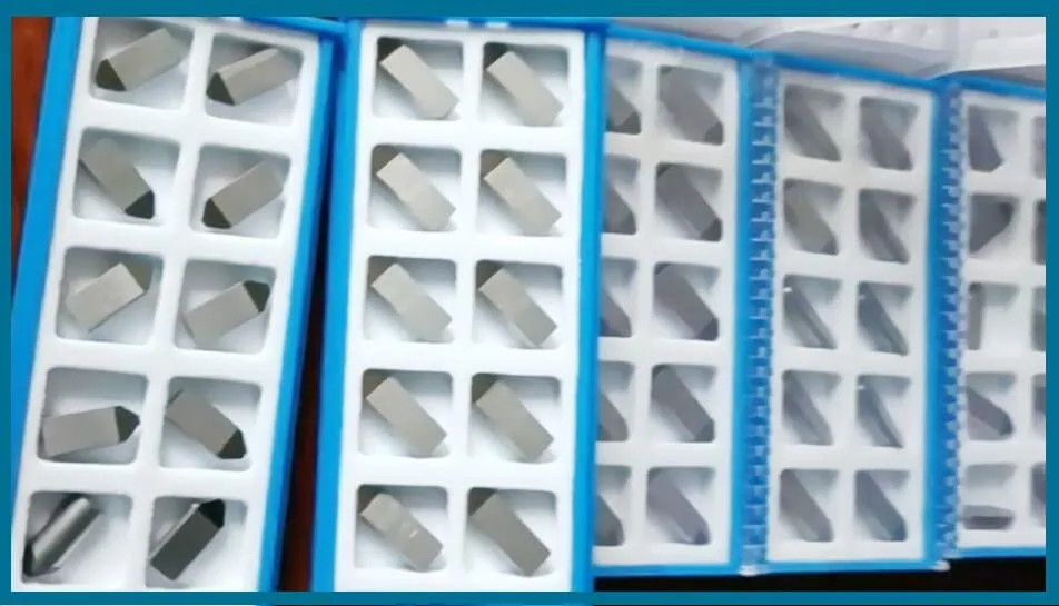 Tipped pcd notching tools for rolls machining