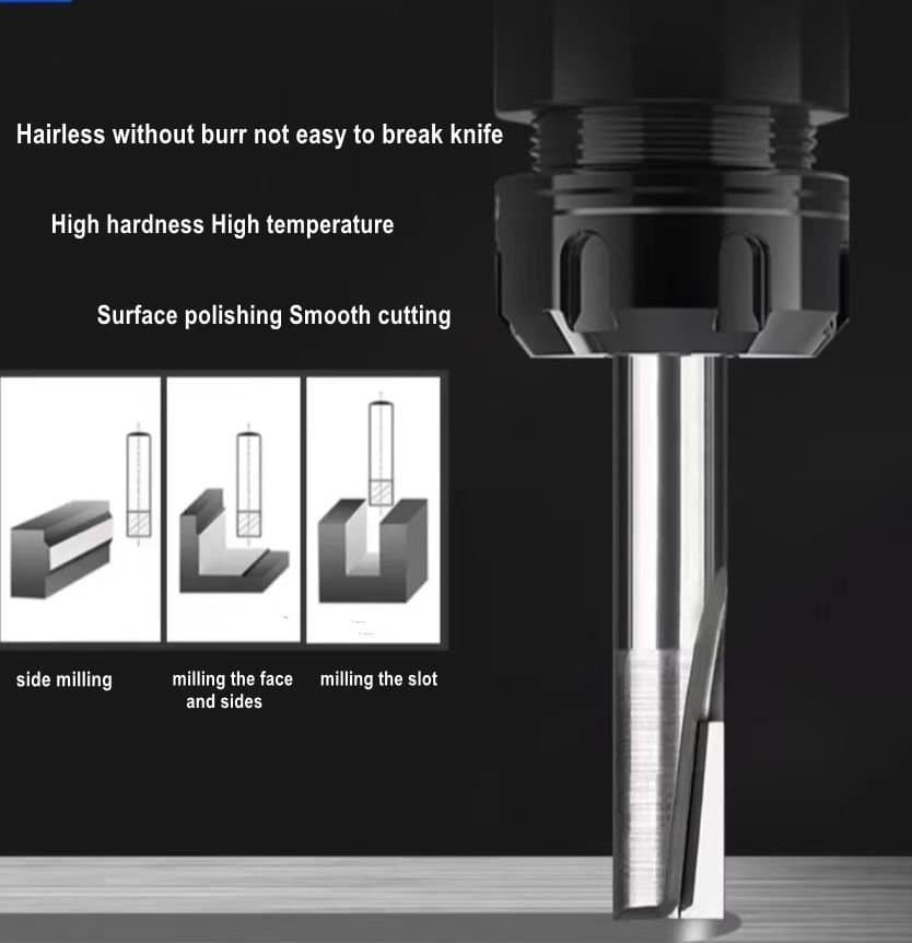 pcd straight flute end mill for wood working