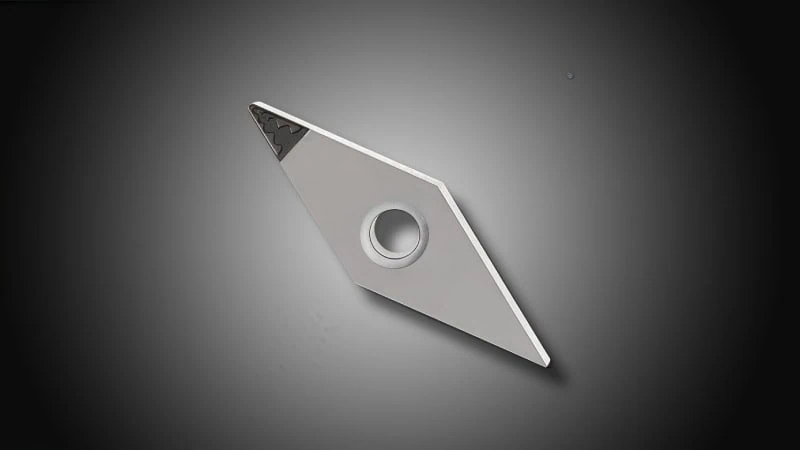 pcd insert with chipbreaker