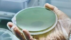 diamond coated semiconductor wafer