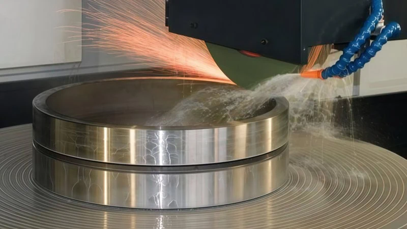 surface grinding with coolant