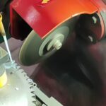 diamond grinding wheel sharpening saw blade close up