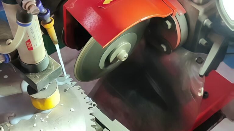 diamond grinding wheel sharpening saw blade close up