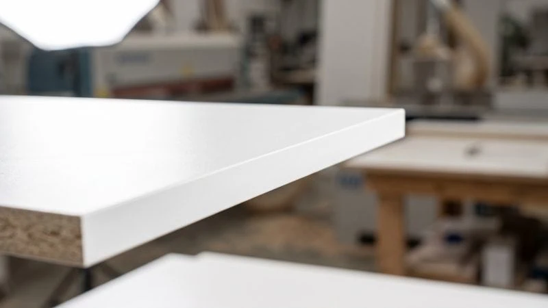 flawless smooth cut edge on melamine faced composite board
